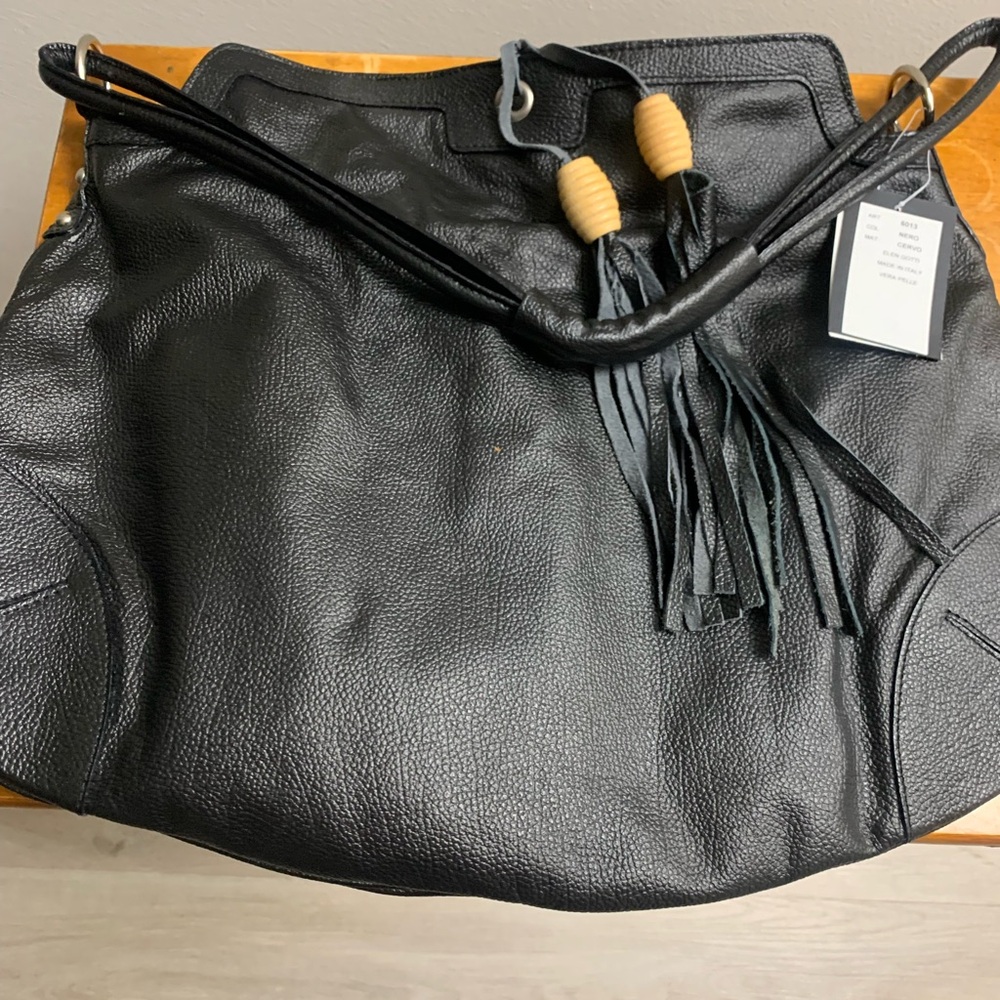 NWT Black Leather Women's Bag